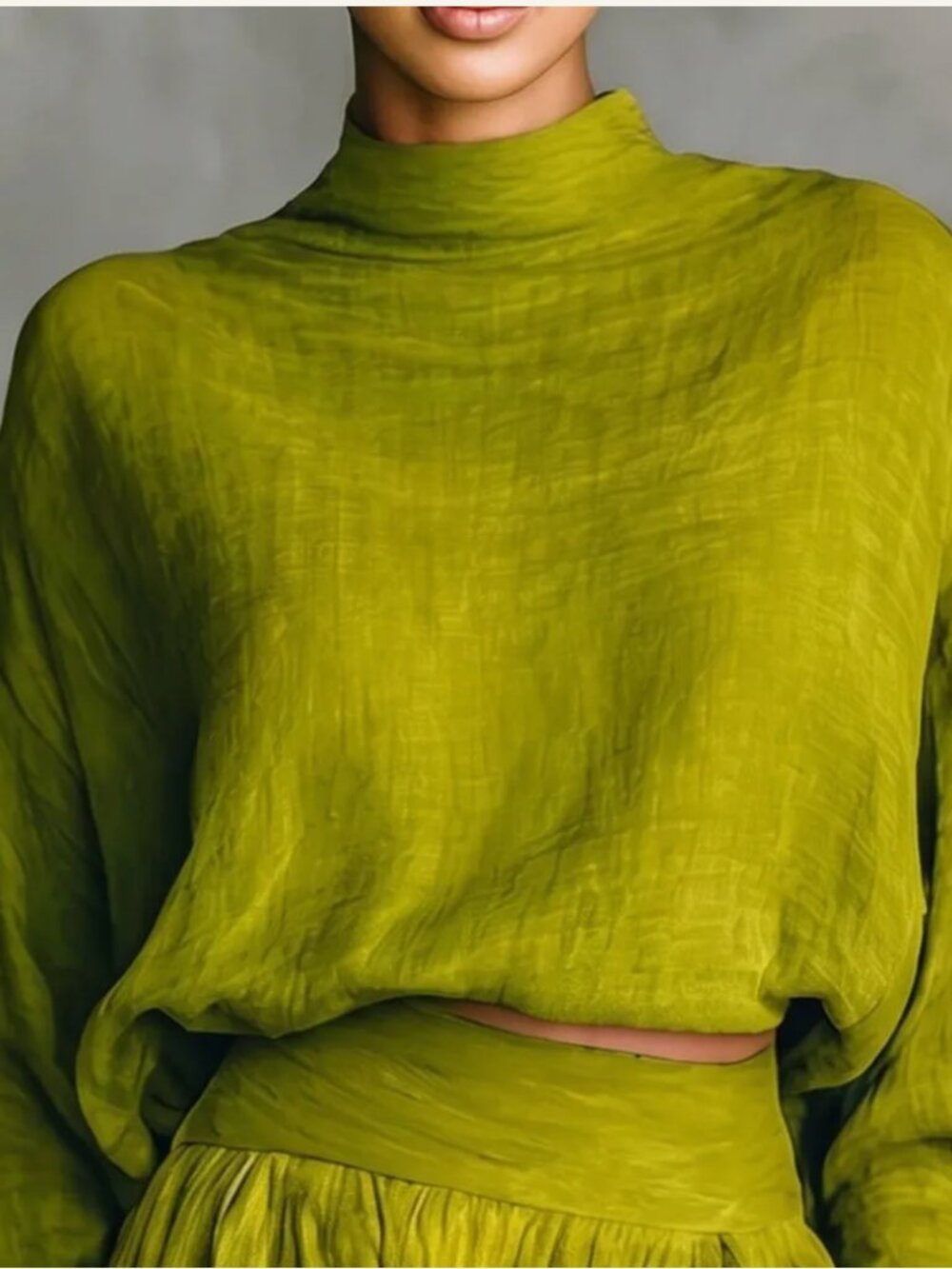Chartreuse Linen Set - Picture 7 of 9